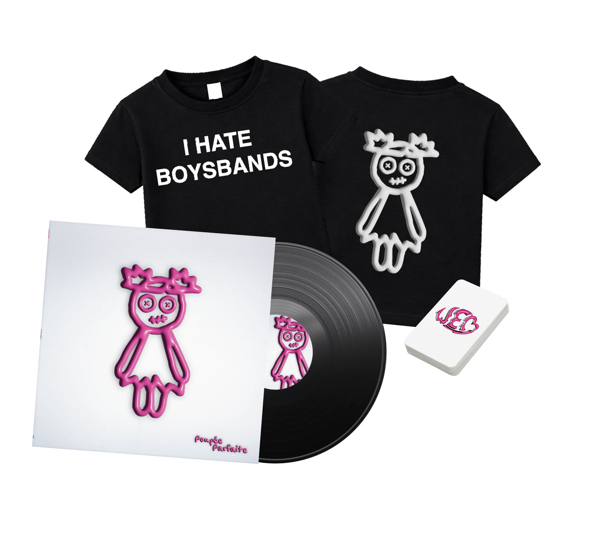 PACK Vinyle « Poupée parfaite » + Baby Tee (inclus une carte collector à collectionner)