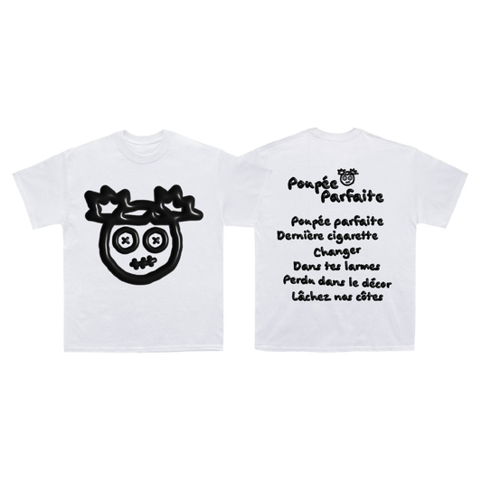T-shirt oversize - Tracklist "Poupée parfaite"