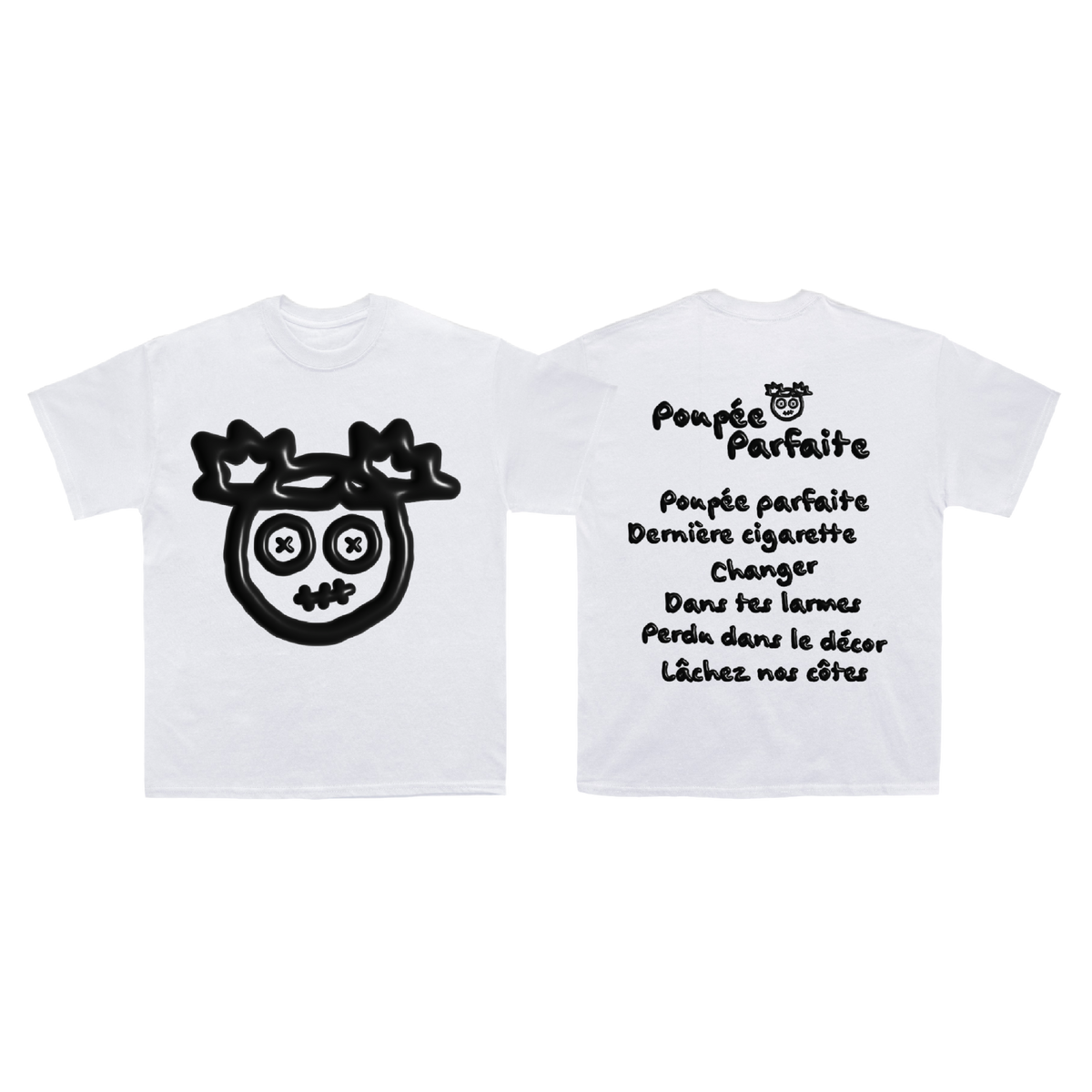 PACK Vinyle « Poupée parfaite » + T-shirt (inclus une carte collector à collectionner)