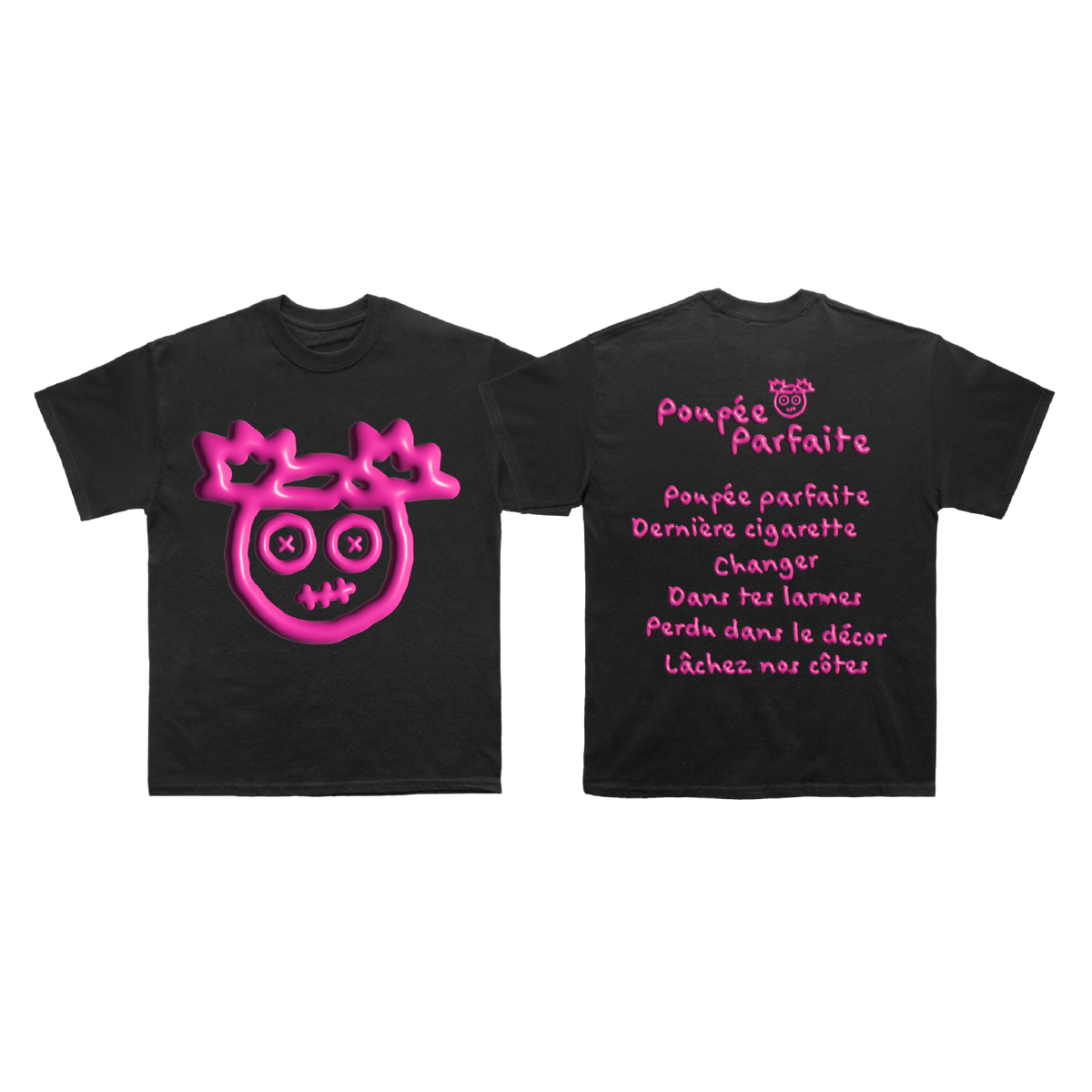 PACK Vinyle « Poupée parfaite » + T-shirt (inclus une carte collector à collectionner)